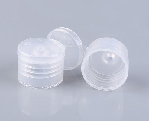 Copertura di bottiglia a superficie liscia 24 28 mm Squeeze Shampoo Bottiglia Flip Cap di plastica