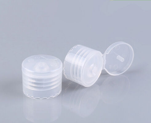 Copertura di bottiglia a superficie liscia 24 28 mm Squeeze Shampoo Bottiglia Flip Cap di plastica
