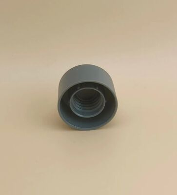 Tappo opaco liscio in plastica grigia per flaconi cosmetici