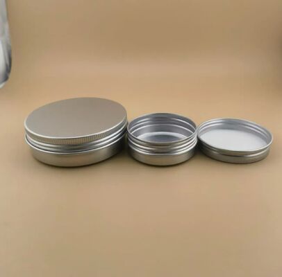 Contenitore di balsamo per labbra in alluminio 50 ml 60 ml Contenitori di latta in alluminio 60 grammi 100 ml Vaso di candela in alluminio per il tè