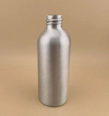 Nuove bottiglie di alluminio in argento trasparente di lusso di bottiglie di alluminio cosmetici di alta qualità