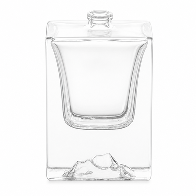 Vaso profumo vuoto di alta qualità, super chiaro, 50 ml, bottiglia di profumo di vetro.