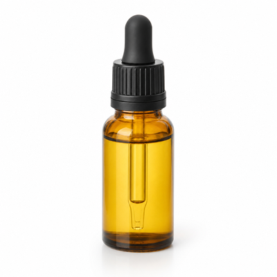 Imballaggio cosmetico Bottiglia di olio essenziale Bottiglia di vetro ambrato
