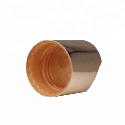 Cima di alluminio cosmetica del disco dell'oro, K901-5 Flip Top Bottle Lids Nonspill