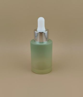 Nuovo Disegno Chiaro Cambiamento Graduale Matcha Verde Matte Rotondo Bottiglia Dropper K-GBL30 per Essence