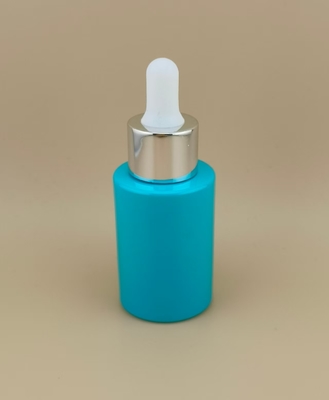 Nuovo design flacone contagocce rotondo liscio ciano K-GBL30 per essenza