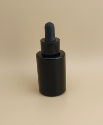Nuovo Disegno Bottiglia a goccia nera liscia e rotonda K-GBL30 Per Essence