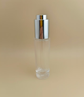 Design delicato, trasparente, liscio, rotondo, lungo flacone contagocce K-GBL30 per essenze