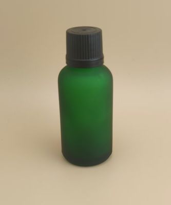 Delicato Disegno Matte Chiara Verde Scuro Livido Bottiglia Di Vetro Per Essence