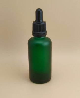 Design delicato flacone contagocce verde scuro trasparente per essenze