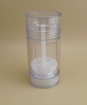 Confezione trasparente, piccola, rotonda e liscia per balsamo labbra per rossetti