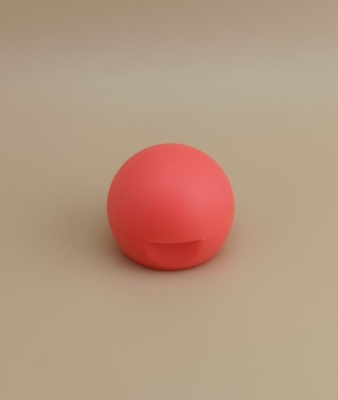 Capo sferico opaco opaco di plastica rosso chiaro per bottiglie cosmetiche
