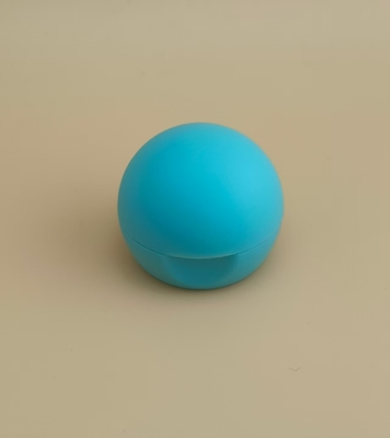 Coperchio sferico opaco liscio in plastica ciano per flaconi cosmetici