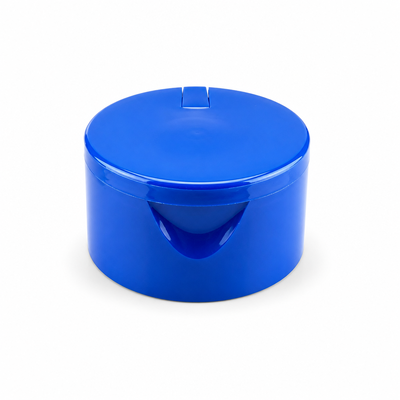 Colore blu liscio 24/410 tappo di plastica con tappo a piegatura per bottiglia cosmetica